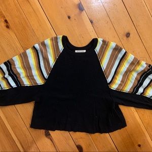 Free People waffle sweater